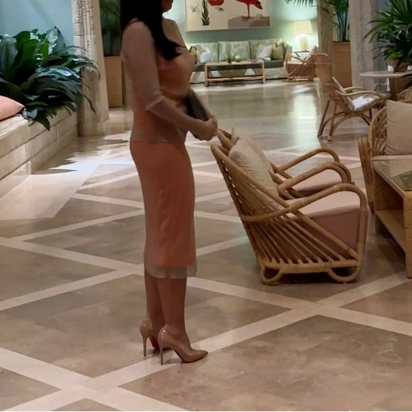 Herve Leger 2 piece neutrals overlay set - Picture 2 of 4